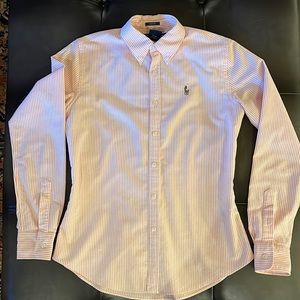 Ralph Lauren women’s button down, slim-fit size 6